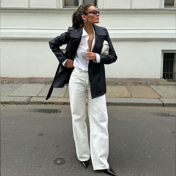 Rag & bone cream jeans